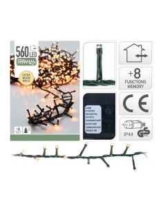 Guirnalda "tipo espino" multifuncion 560 led luz calida exterior ip44 14m 2