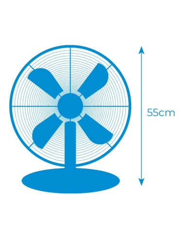 Ventilador de sobremesa. color cromado....