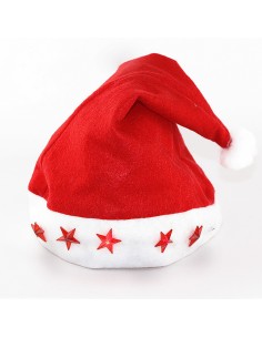 Gorro de navidad con luces led 30x40cm