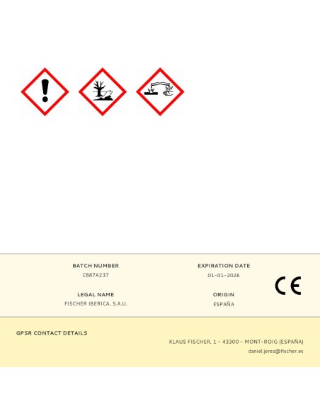 Taco quimico diy fis p300 poliester