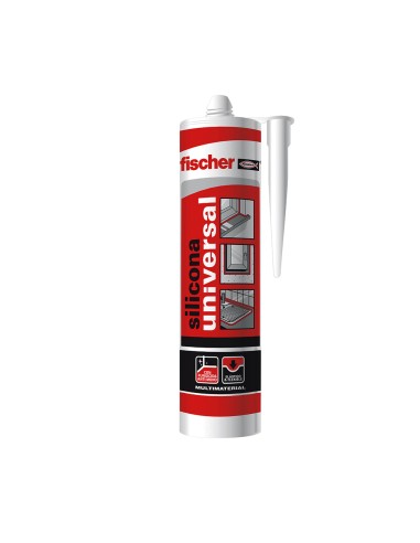 Silicona universal blanco fischer 280 ml