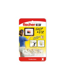 Colgador 3 puntas fast&fix (blister 4 unid.) 534844 fischer 2