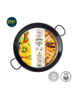 Paellera tradicional de acero esmaltado ø55 cm (16 personas) 2