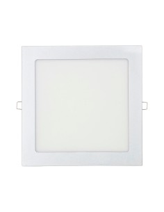Downlight led empotrable cuadrado 20 w luz fria 6400 k 1500 lm cromado 22 x 22 cm 2