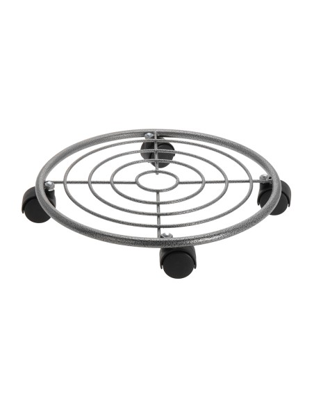 Base de 4 ruedas metalica 35x6,5cm