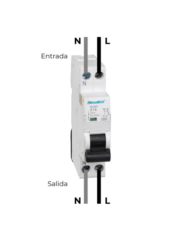 Magnetotermico revalco 1 polo+neutro 10a...