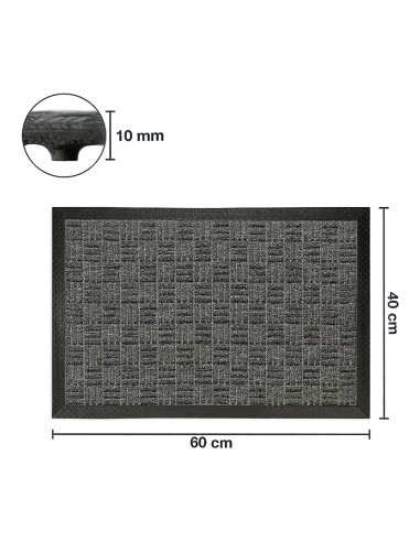 Felpudo de goma 60x40cm colores surtidos