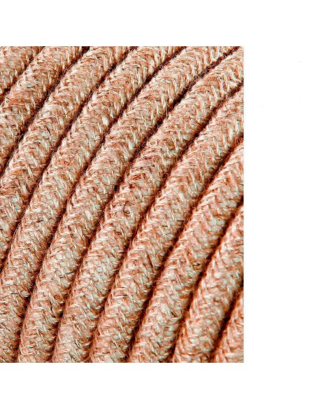 Carrete cable cordón tubular h03vv-f 2 x 0,75 mm² lino, 5 m