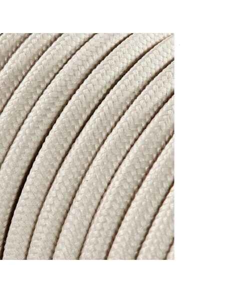 Carrete cable cordón tubular h03vv-f 2 x 0,75 mm² beige, 5 m