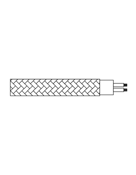 Carrete cable cordón tubular h03vv-f 2 x 0,75 mm² beige, 5 m