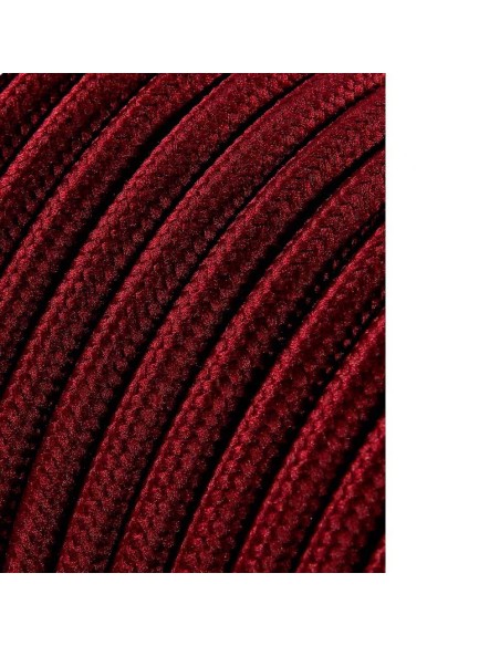 Carrete cable cordón tubular h03vv-f 2 x 0,75 mm² burdeos, 5m