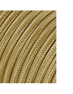 Carrete cable cordón tubular h03vv-f 2 x 0,75 mm² oro oscuro, 5 m
