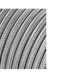 Carrete cable cordón tubular h03vv-f 2 x 0,75 mm² plata, 5 m