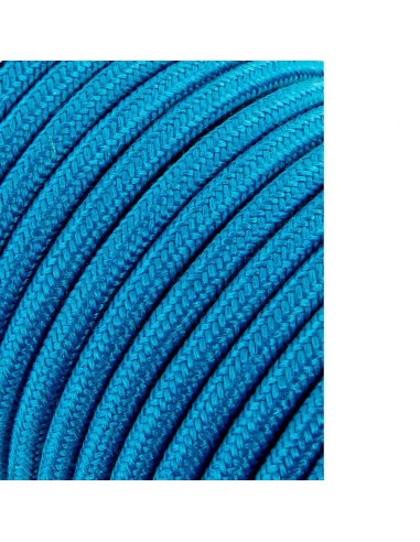 Carrete cable cordón tubular h03vv-f 2 x 0,75 mm² azul claro, 5 m