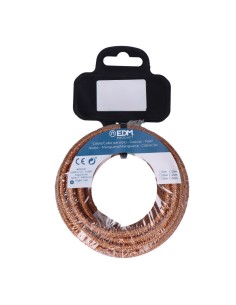 Carrete cable cordón tubular h03vv-f 2 x 0,75 mm² marrón brillante, 5 m 2