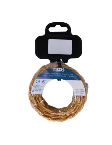 Carrete cable textil trenzado h03vv-f 2 x 0,75...