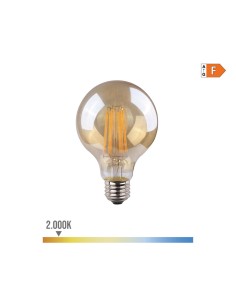 Bombilla de globo con filamento de led, cristal vintage e27 8 w 720 lm 2000 k luz calida ø8 x 12 cm