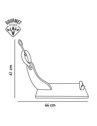 Jamonero de madera de pino claro gourmet kitchen