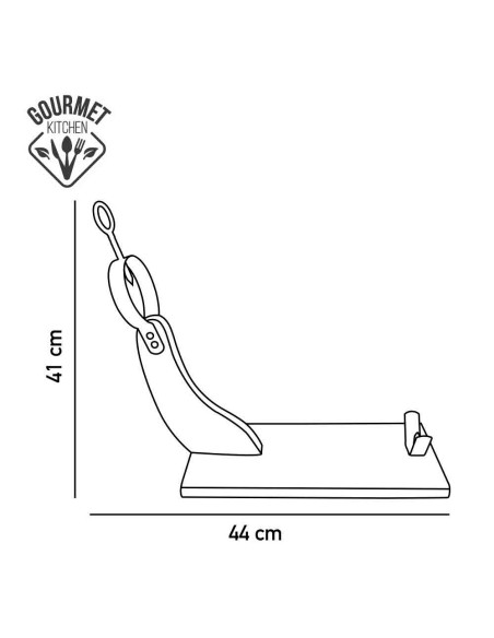 Jamonero de madera de pino claro gourmet kitchen