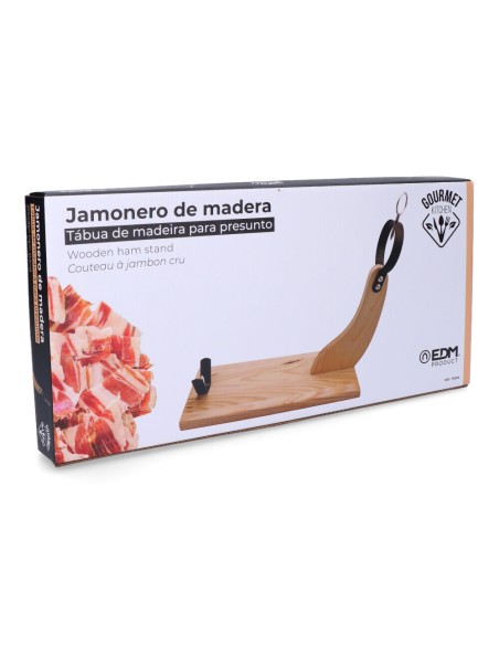 Jamonero de madera de pino claro gourmet kitchen