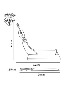 Jamonero premium madera de pino con cuchillo incluido gourmet kitchen 2