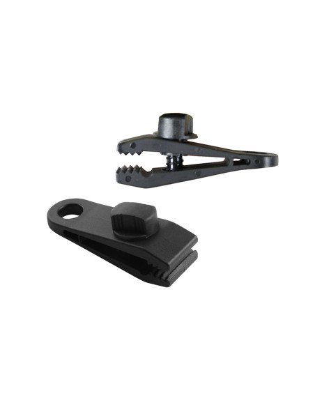 Conjunto de 4 clips tipo pinza para sujecion de toldos y lonas ø0,27 x 8 x 3 cm