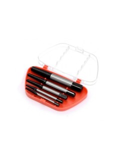 Juego machos de rosca para extraccion de tornillos 5 piezas