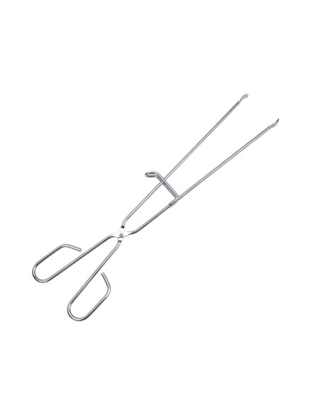 Pinzas para barbacoa de acero inoxidable. con tope 45cm