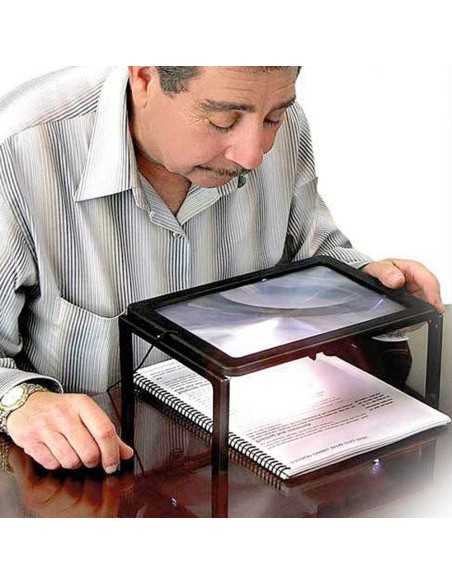 Lupa de lectura con 4 leds