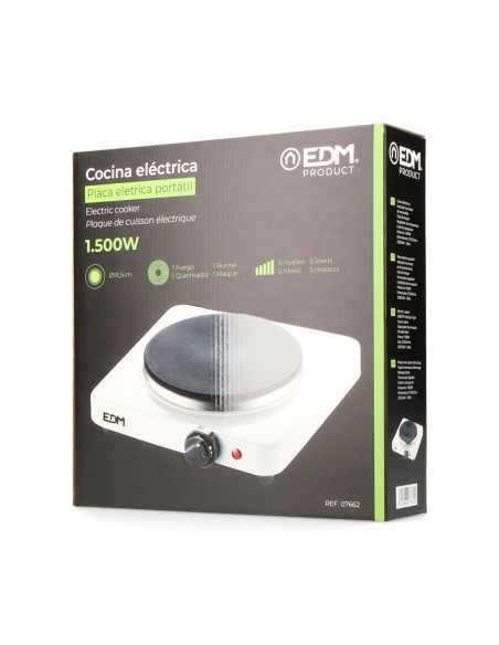 Cocina electrica 1 fuego 1500 w