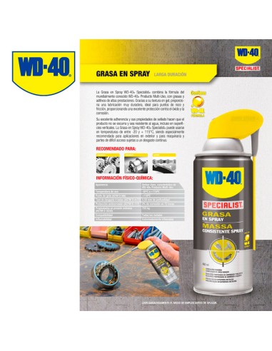 Specialist grasa en spray wd40 400ml 34385