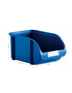 Gaveta apilable 10cm color titanium azul