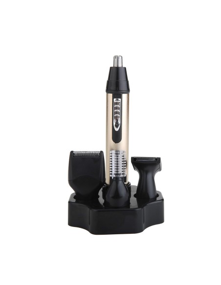 Conjunto cortador de vello facial a pilas con accesorios