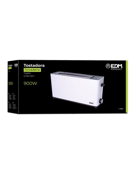 Tostadora ranura larga white design 900 w