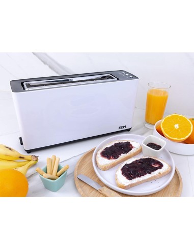 Tostadora ranura larga white design 900 w