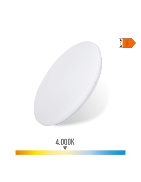 Aplique led circular de superficie 12 w 4000 k 1160 lm ø25,5 x 6,2 cm