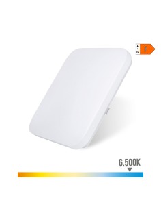 Aplique led cuadrado extraplano de superficie 24 w 6500 k 2490 lm 36,7 x 36,7 x 6,2 cm