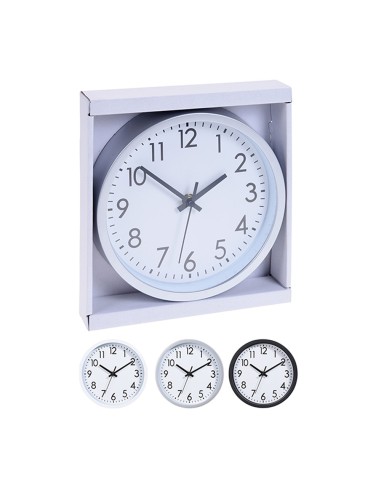 Reloj de pared redondo colores surtidos con...