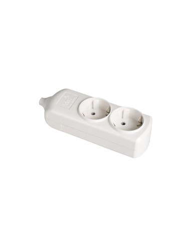 Base bipolar 2 tomas t/tl 10/16 a 250 v color blanco
