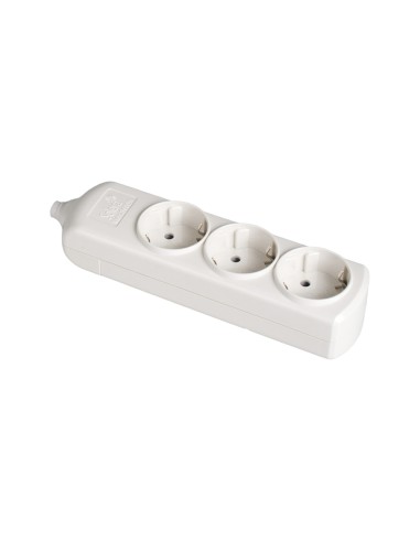 Base bipolar 3 tomas t/tl 10/16 a 250 v color blanco