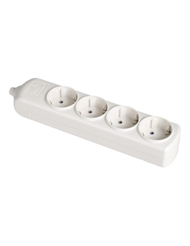 Base bipolar 4 tomas t/tl 10/16 a 250 v color blanco