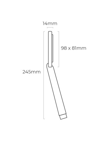 Mango de ducha anticalcareo 1 funcion color cromo