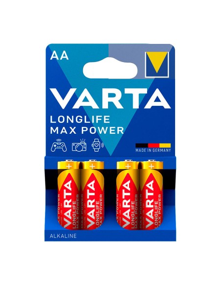Pila alkalina longlife max power aa - lr06 (blister 4 unid.) ø14,5 x 50,5 mm