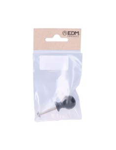 Pomo bola 18mm h° negro edm 2