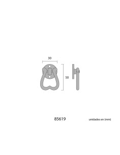 Tirador pendulo 35mm negro edm 2