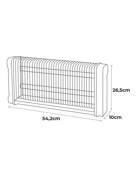 Mata insectos profesional eléctrico 2x15w 100m² 54,2x10x26,5cm 340° color negro edm