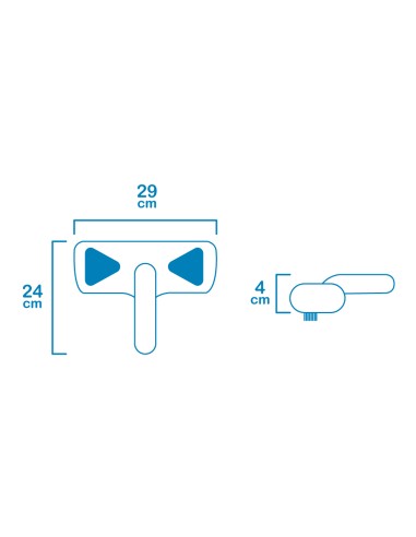 Limpiafondos manual classic 29 x 24 x 4 cm...