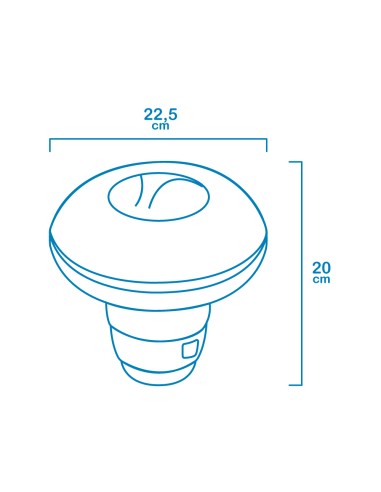 Dispensador grande de quimicos flotante...