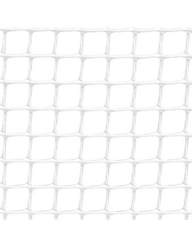 Rollo de malla ligera cadrinet color blanco 1 x 5 m cuadro: 5 x 5 m