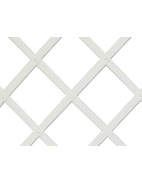 Celosia de plastico 0,5 x 1,5 m color blanco perfil de listones 22 x 6 mm